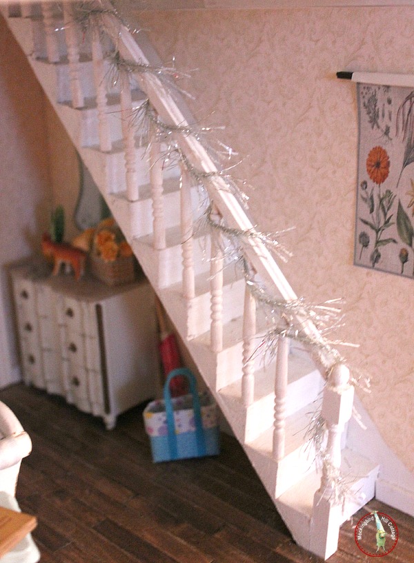 dollhouse staircase christmas garland