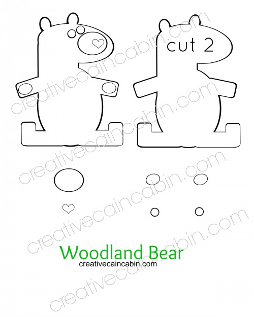 Woodland Bear Felt Pattern