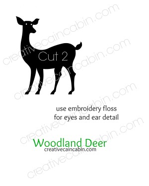 Woodland Deer Felt Pattern