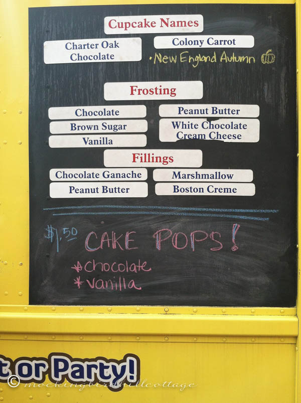 Cupcaketruck - today's menu