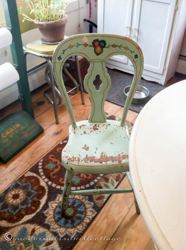 3-9 green chair