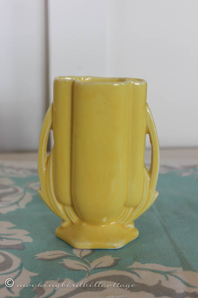 4-20 yellow 5 inch vase