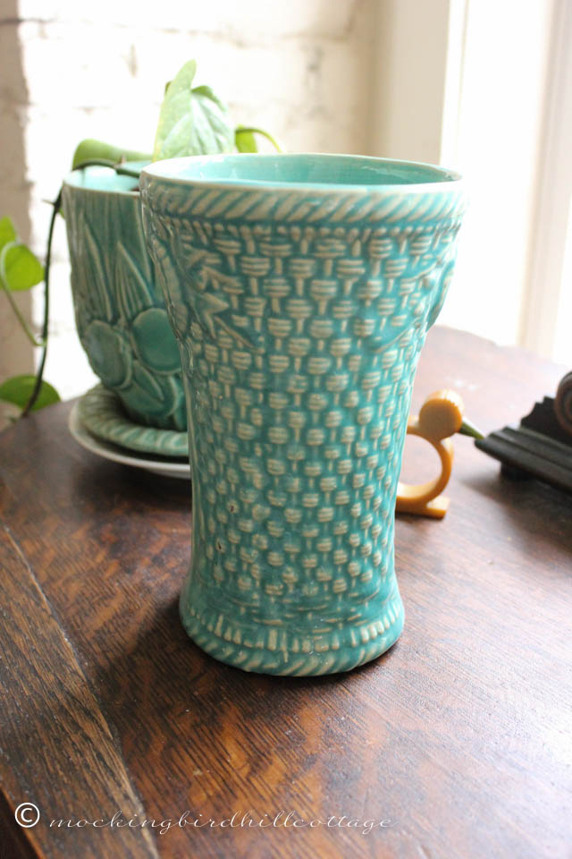 4-28 mccoy basketweave vase 1